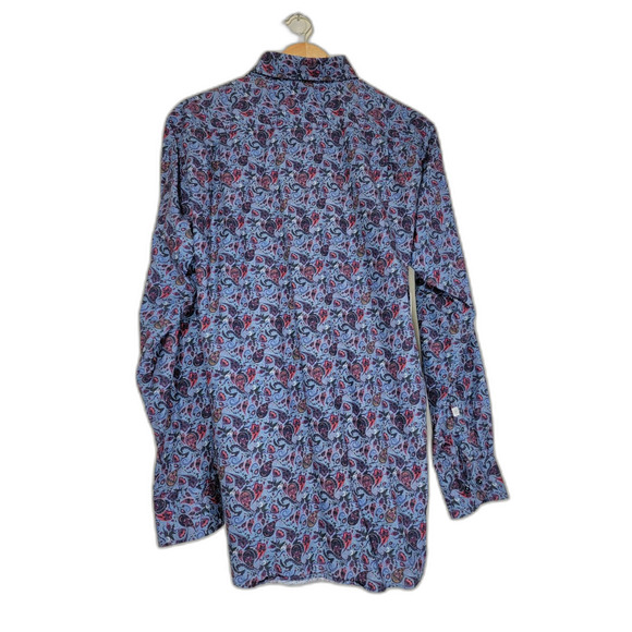 Bugatti Luxury Men's Paisley Long Sleeve Button Shirt - XL - Picture 2 of 8